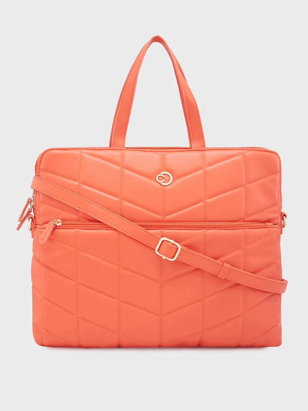 Caprese Julie Laptop Bag Large Orange