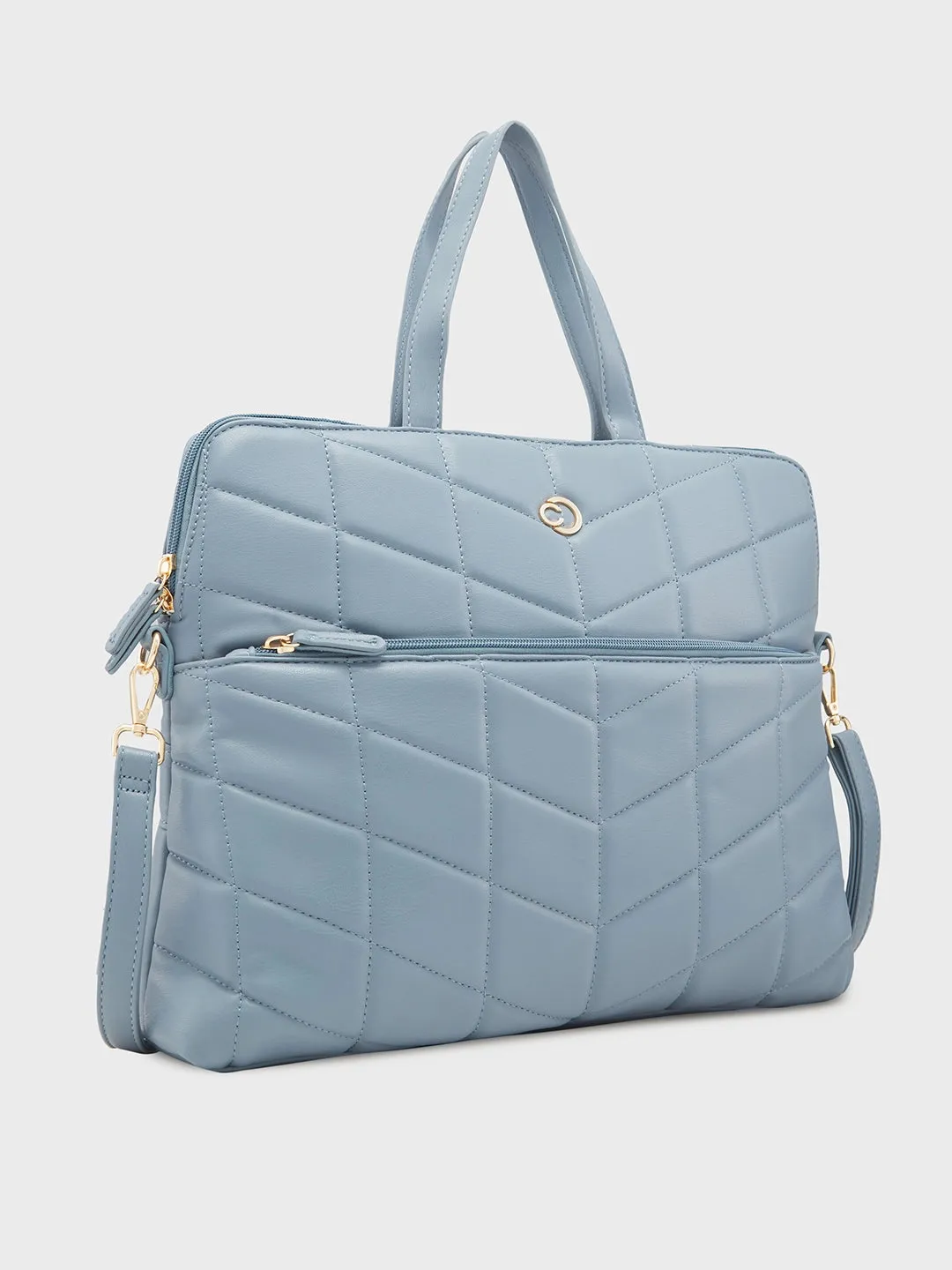 Caprese Julie Laptop Bag Large Powder Blue