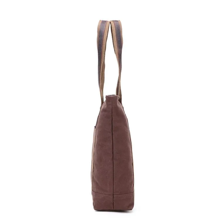 Casual Canvas Leather Womens Mens Large White Tote Bag Shoulder Bag Khaki Tote Purse For Women