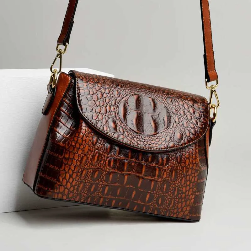 Cayman Faux Leather Shoulder Bag