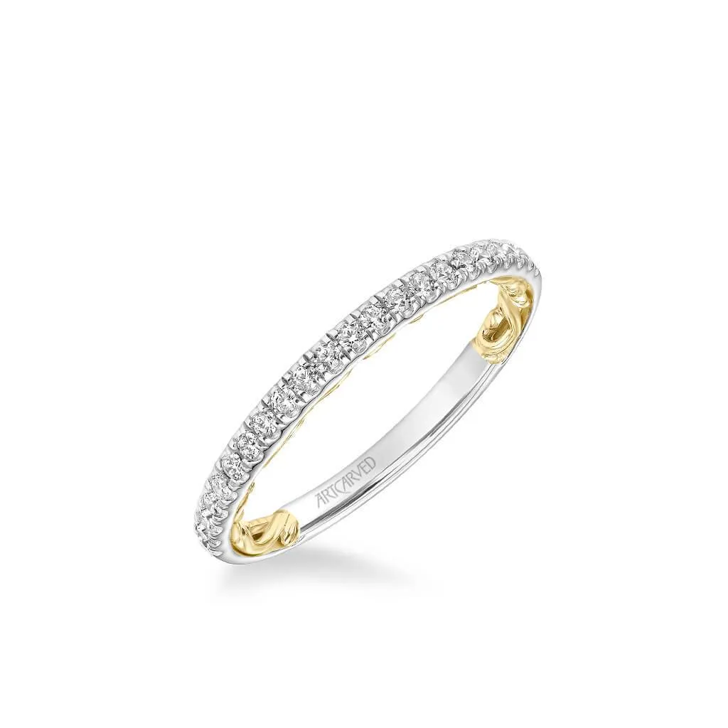 Cherise Lyric Collection Classic Diamond Wedding Band