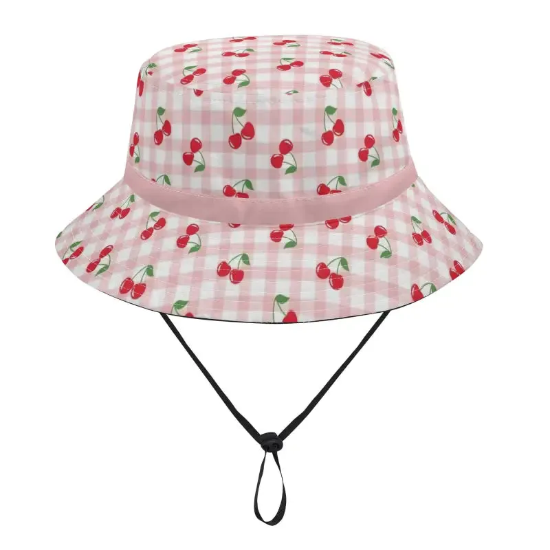 Cherries on Top Check Bucket Hat for Summer Shenanigans