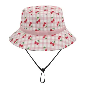 Cherries on Top Check Bucket Hat for Summer Shenanigans