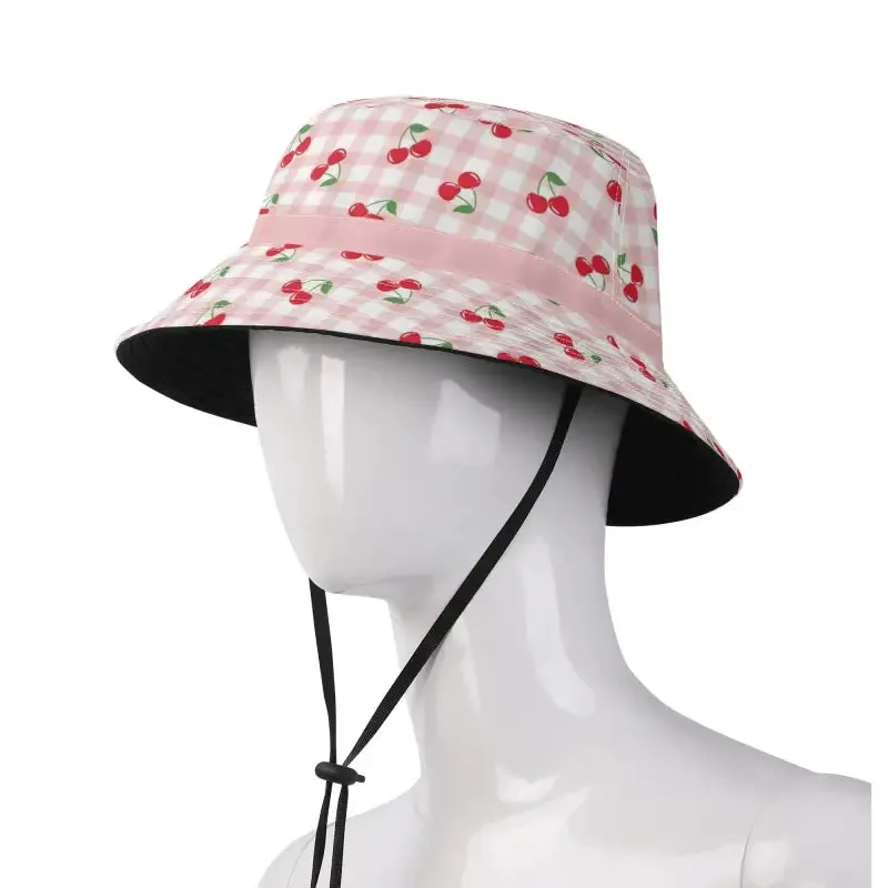 Cherries on Top Check Bucket Hat for Summer Shenanigans
