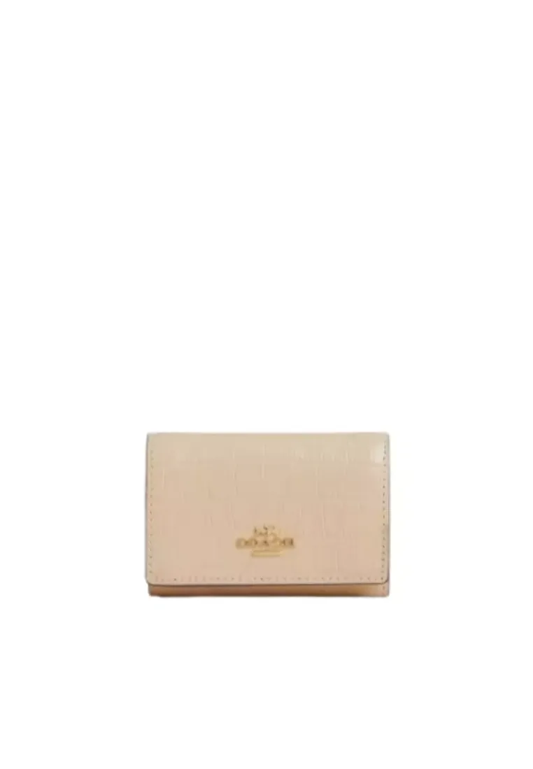 Coach Micro Wallet In Ivory CU914