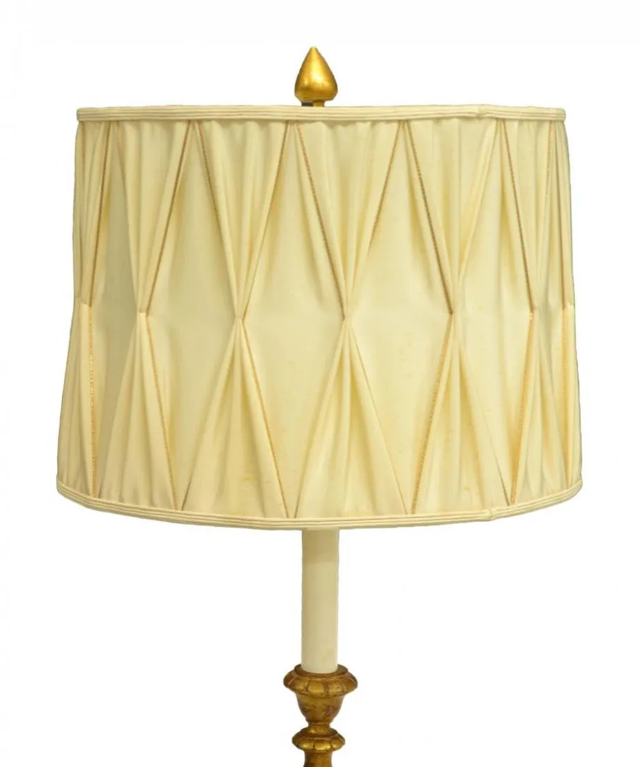 CONTINENTAL GILT VASIFORM STANDARD FLOOR LAMP 20th Century