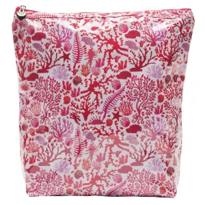 Cosmetic Bag (Large), Seashells (Coral)