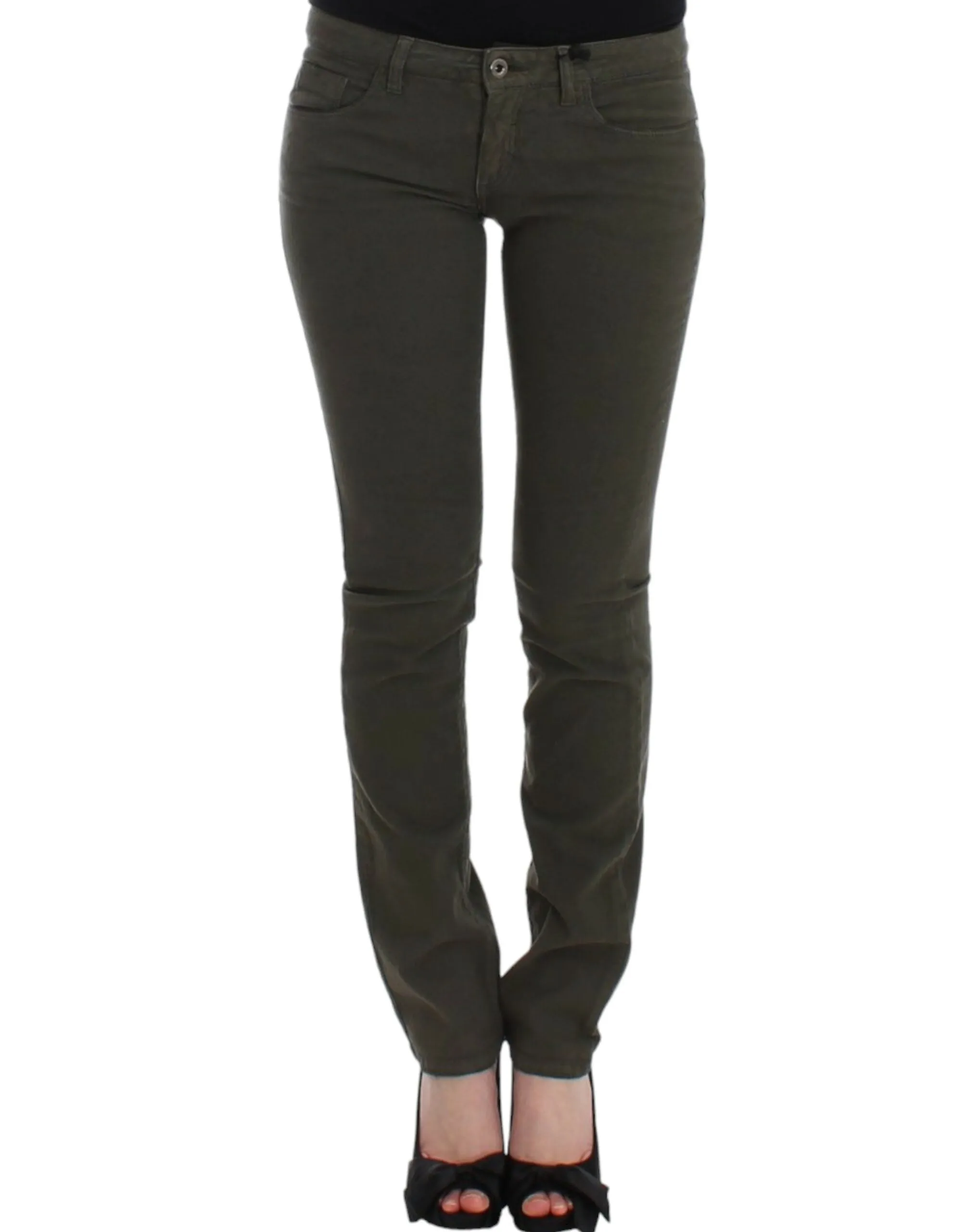 Costume National Green slim leg jeans