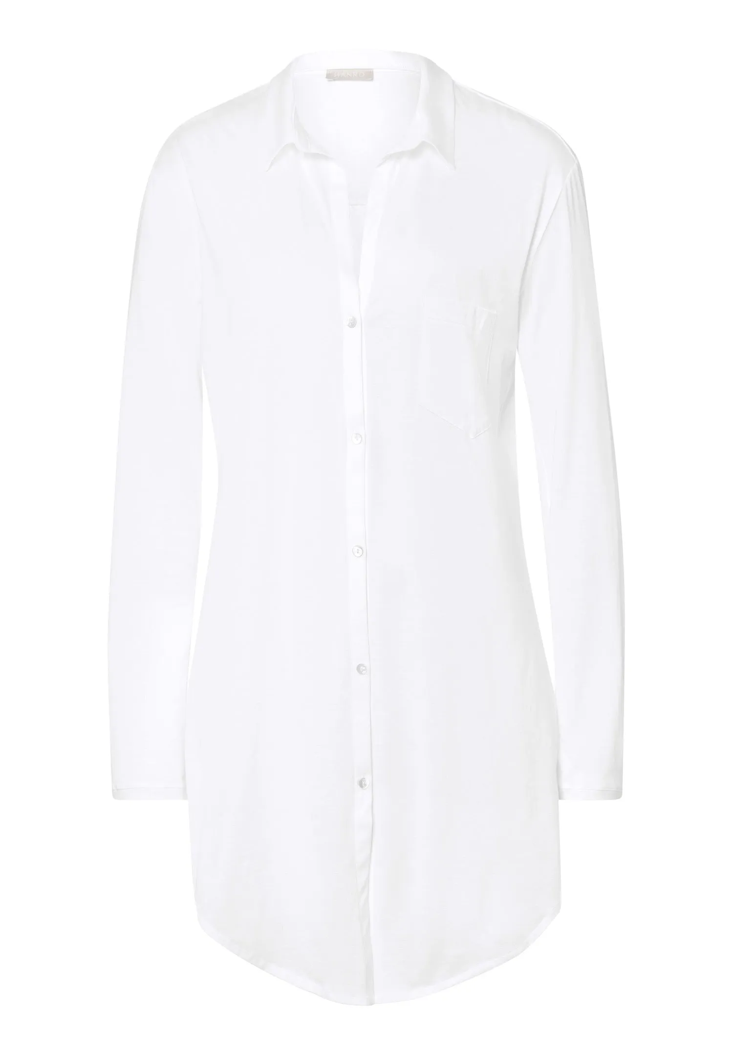 Cotton Deluxe Button Front Cotton Sleep Shirt | White 77958-101