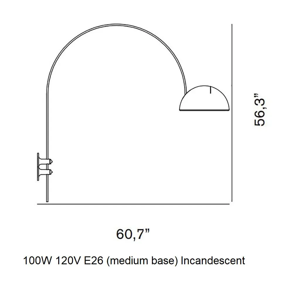 Coupe Arched Wall Light