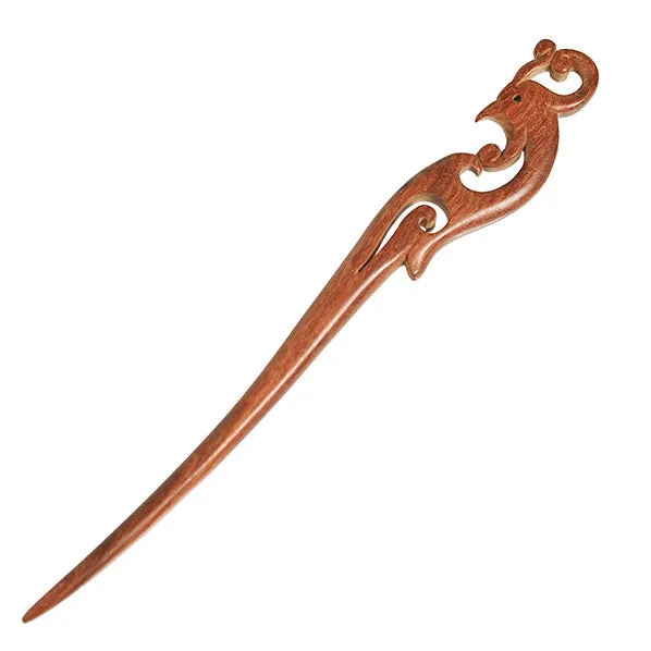 CrystalMood Handmade Carved Wood Hair Stick Nirvana