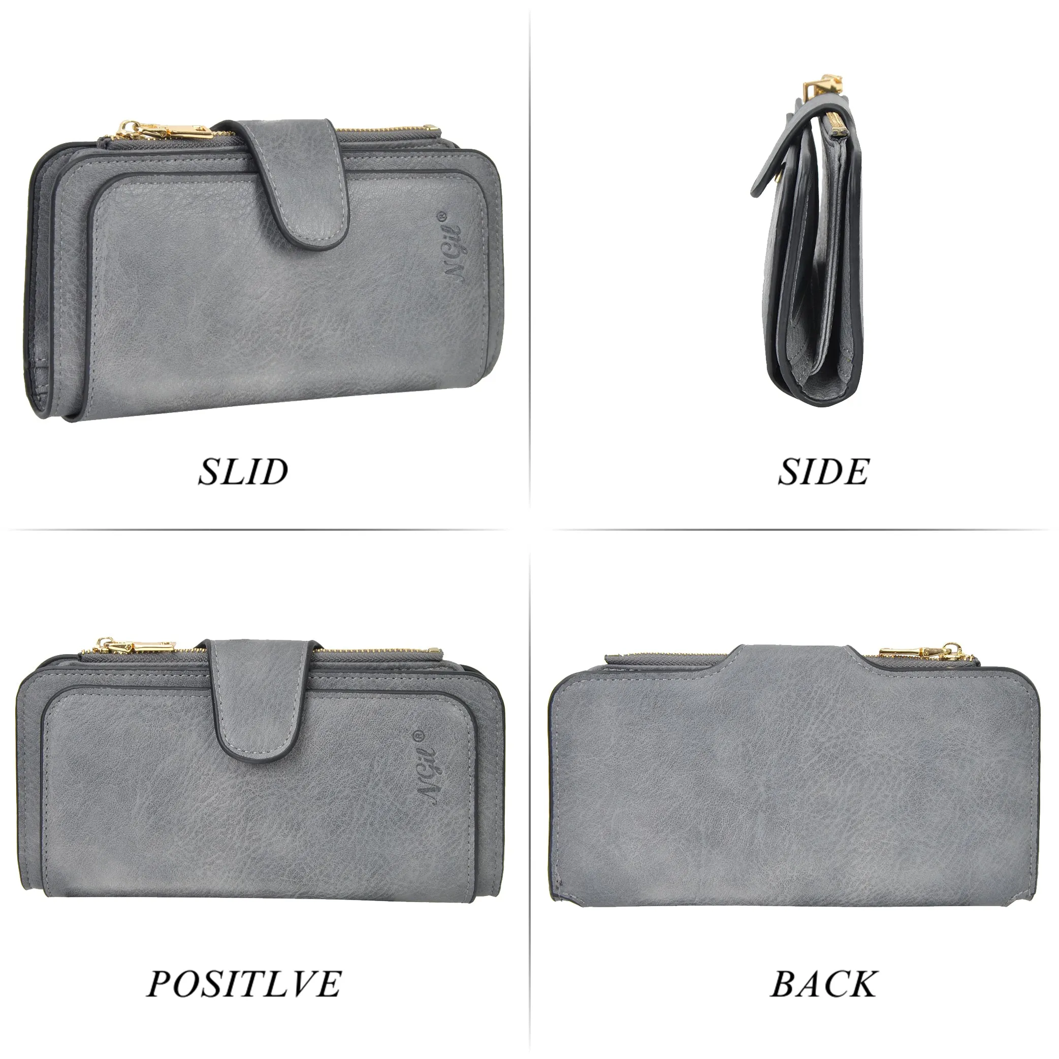 Dark Gray NGIL Trifold Wallet