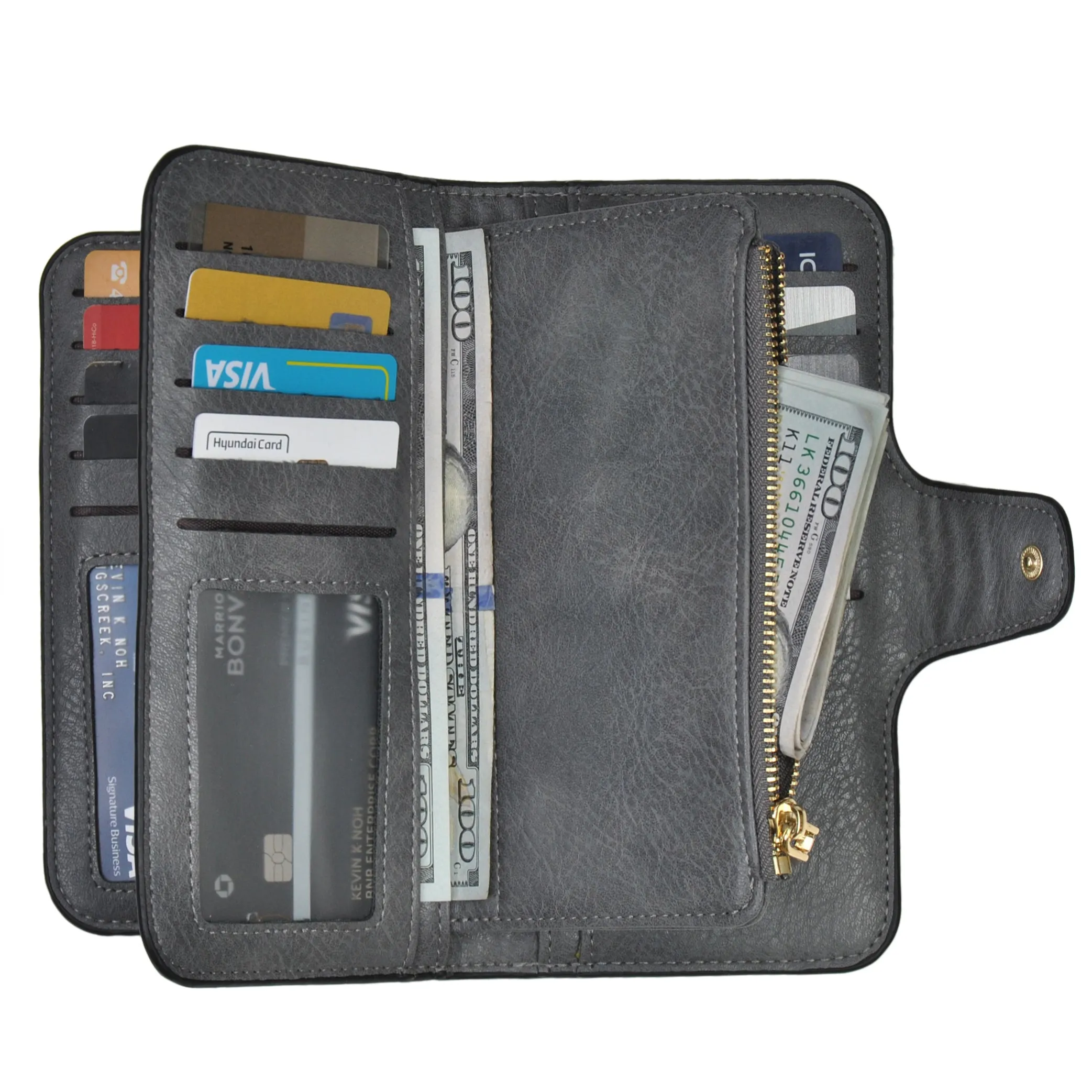 Dark Gray NGIL Trifold Wallet