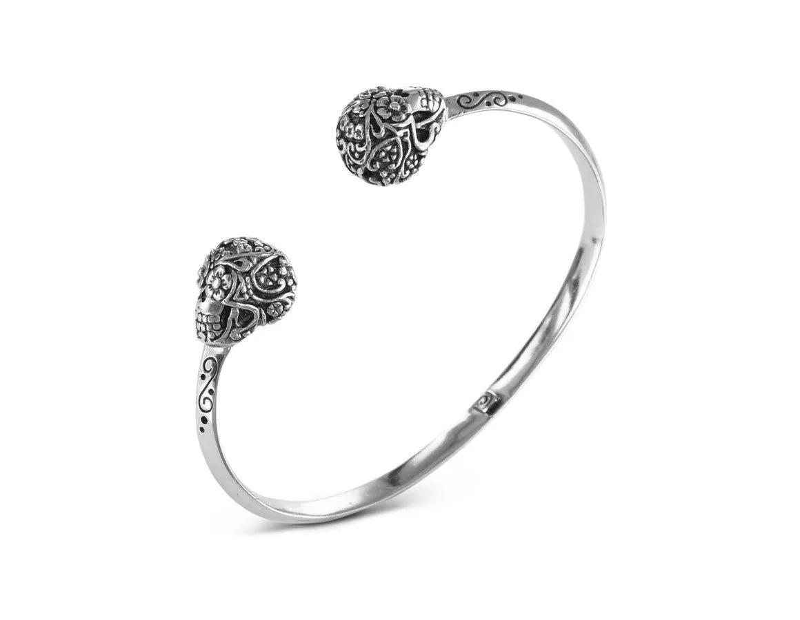 Day of the Dead Cuff - Silver