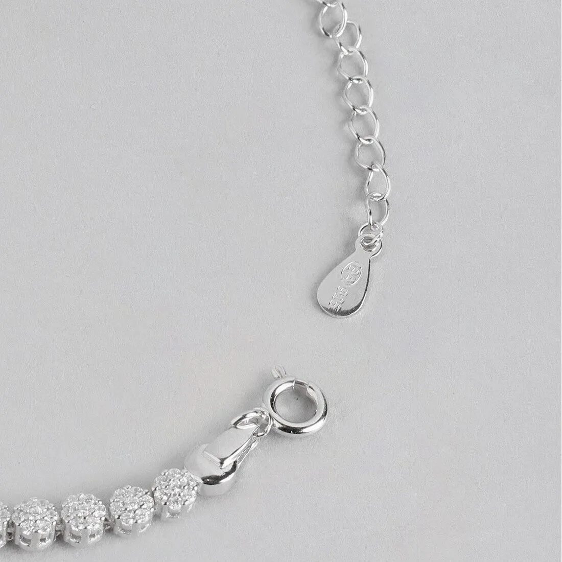 Dazzling Adjustable 925 Silver Bracelet