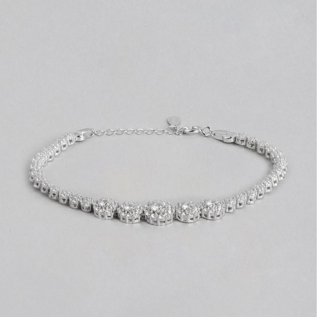 Dazzling Adjustable 925 Silver Bracelet