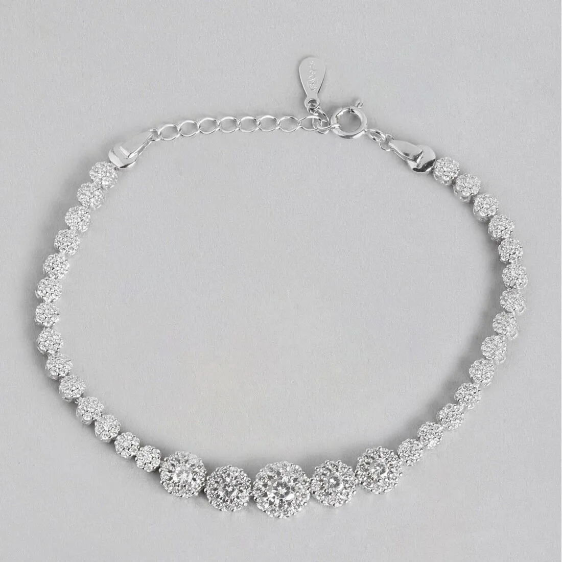Dazzling Adjustable 925 Silver Bracelet