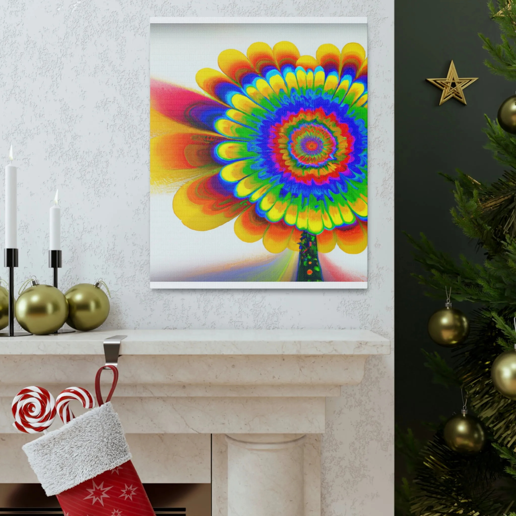 Dazzling Bloom. - Canvas