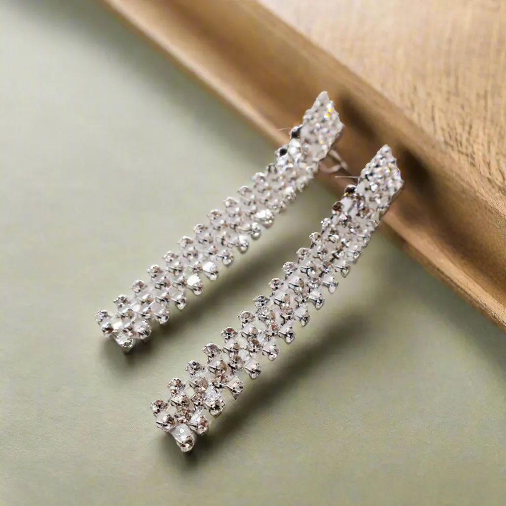 Dazzling Cascade Diamond Earrings