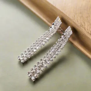 Dazzling Cascade Diamond Earrings