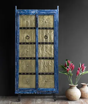 Distress Blue Marwari Door