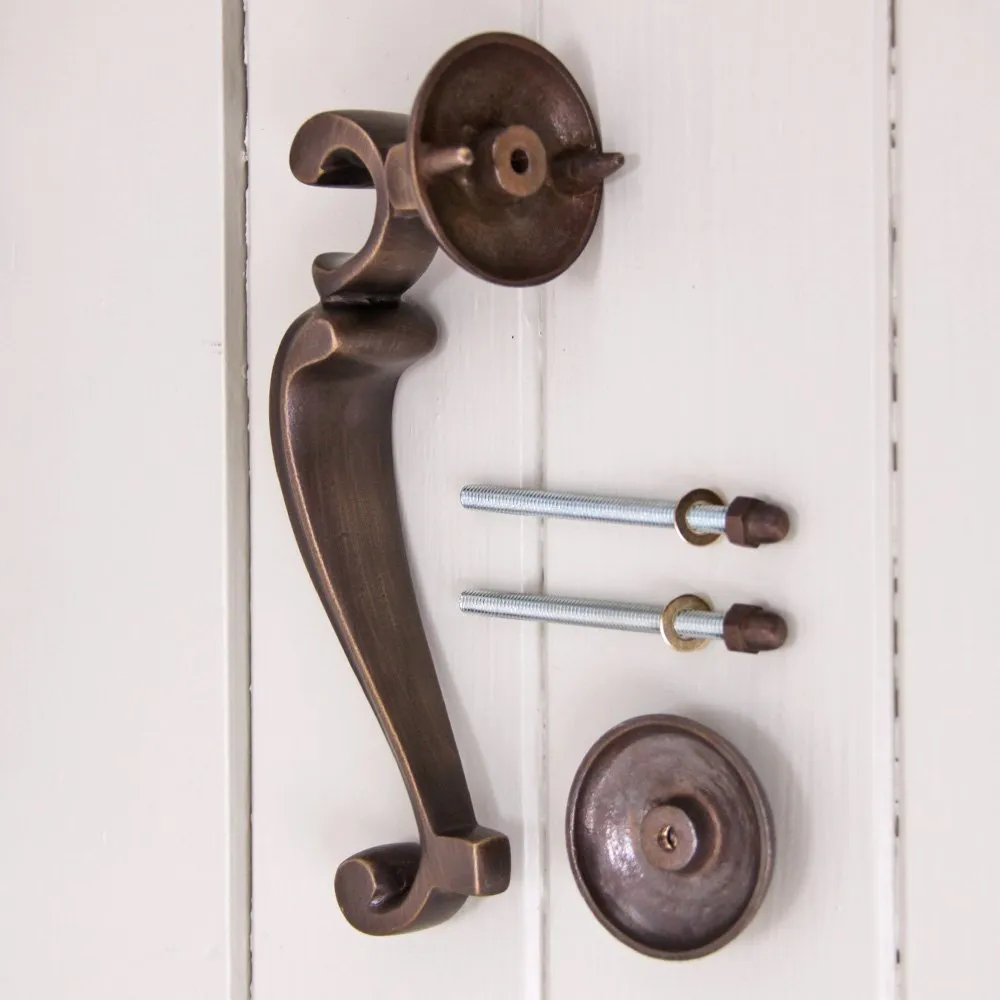 Distressed Antique Brass Doctors Door Knocker