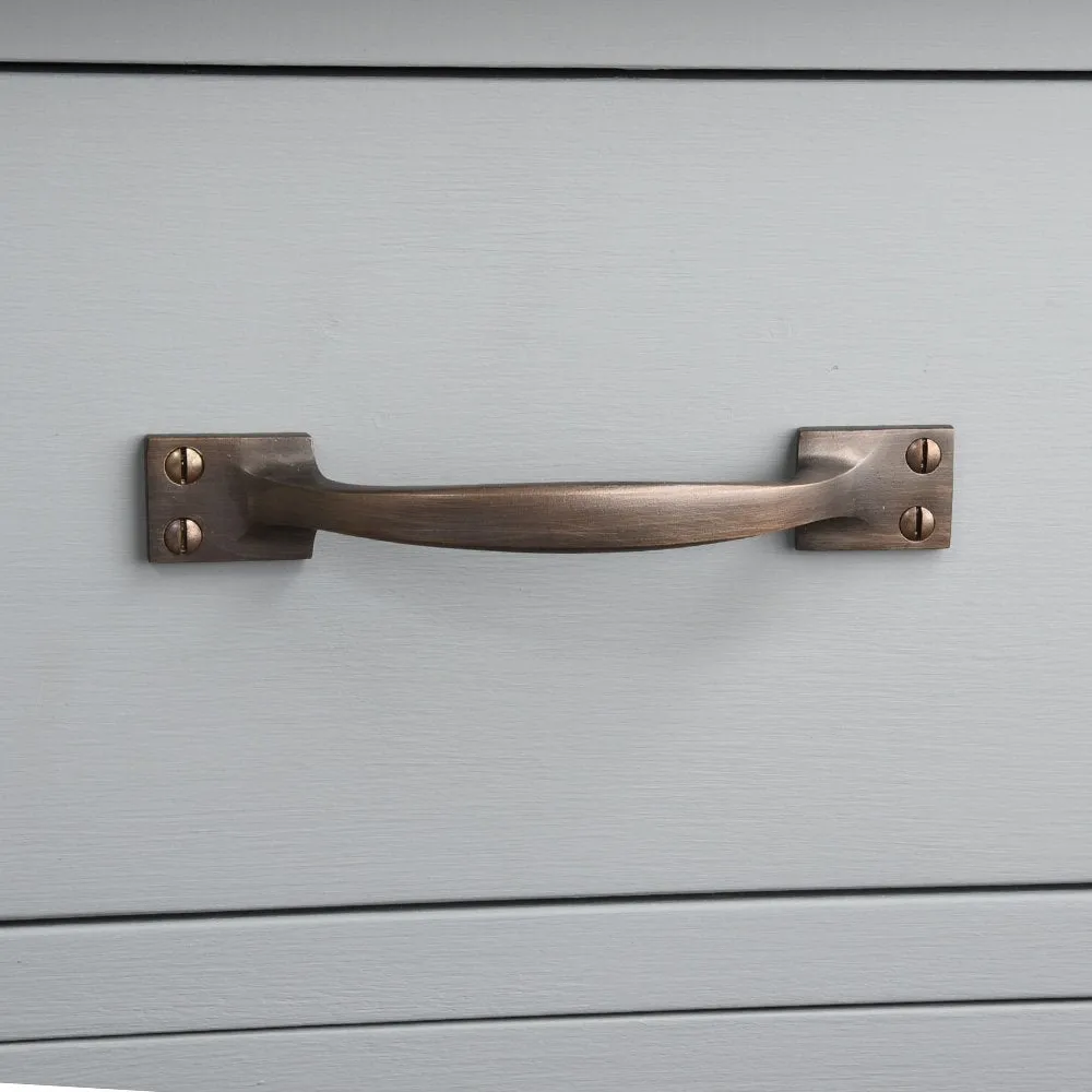 Distressed Antique Brass Pull Handle