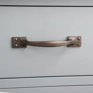 Distressed Antique Brass Pull Handle