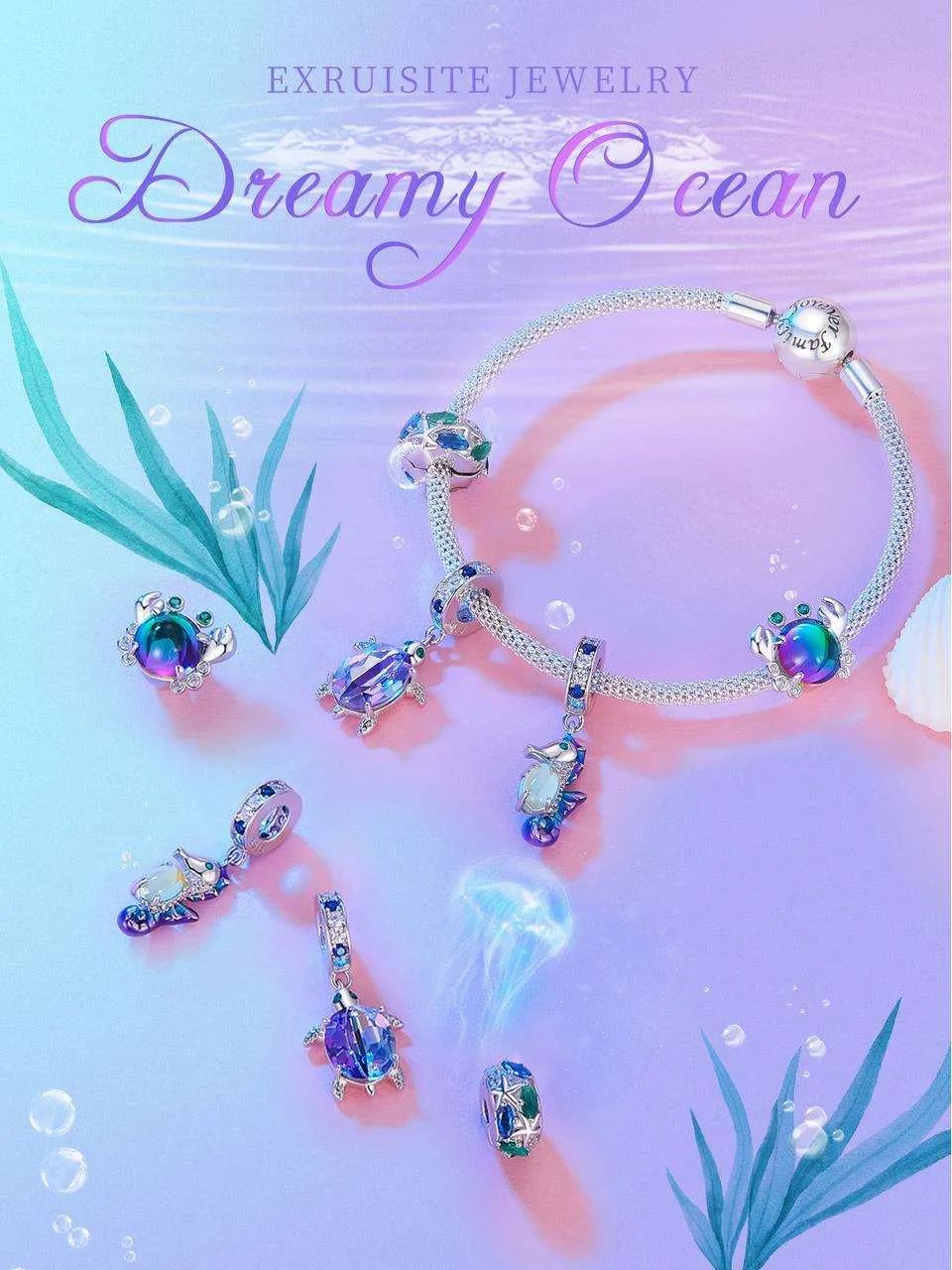 Dreamy Ocean Dazzling Crab Beads