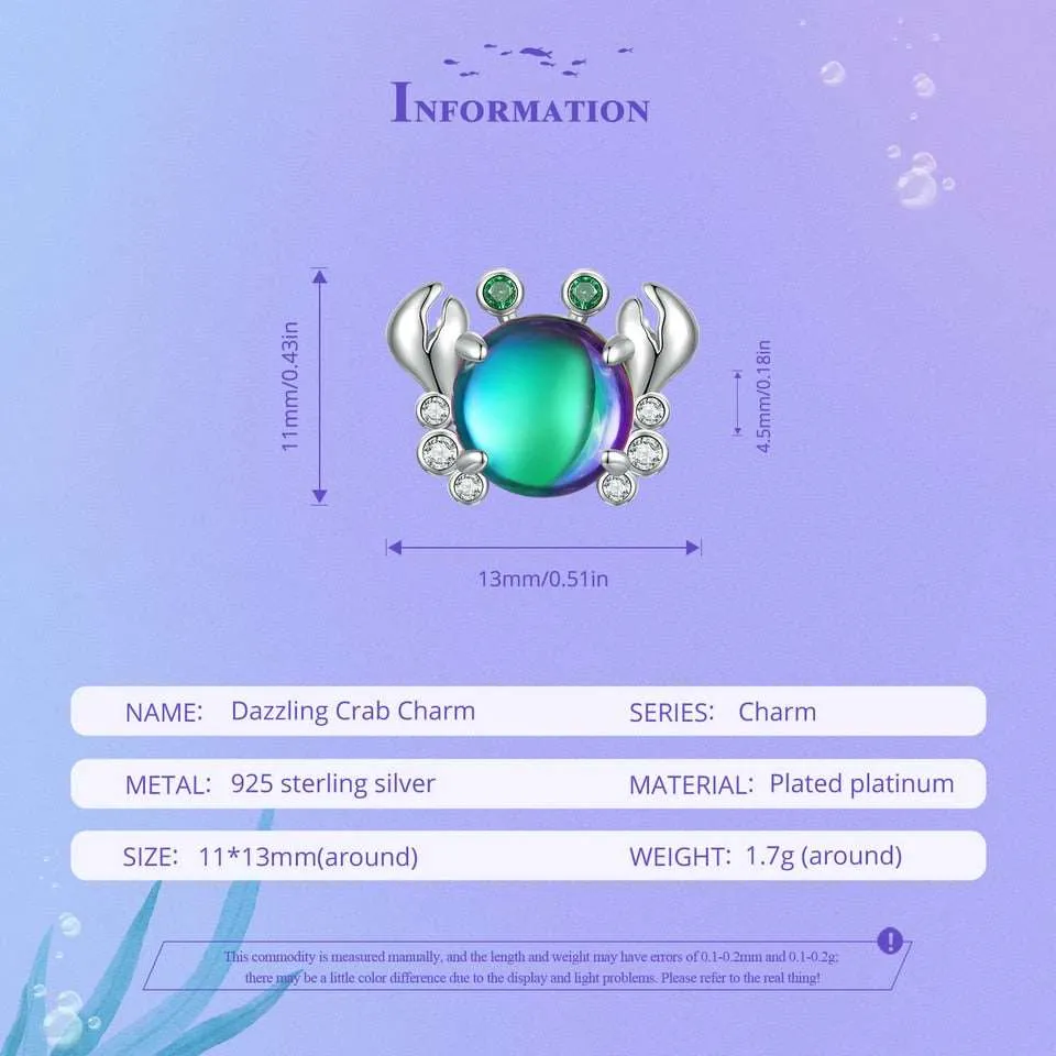 Dreamy Ocean Dazzling Crab Beads