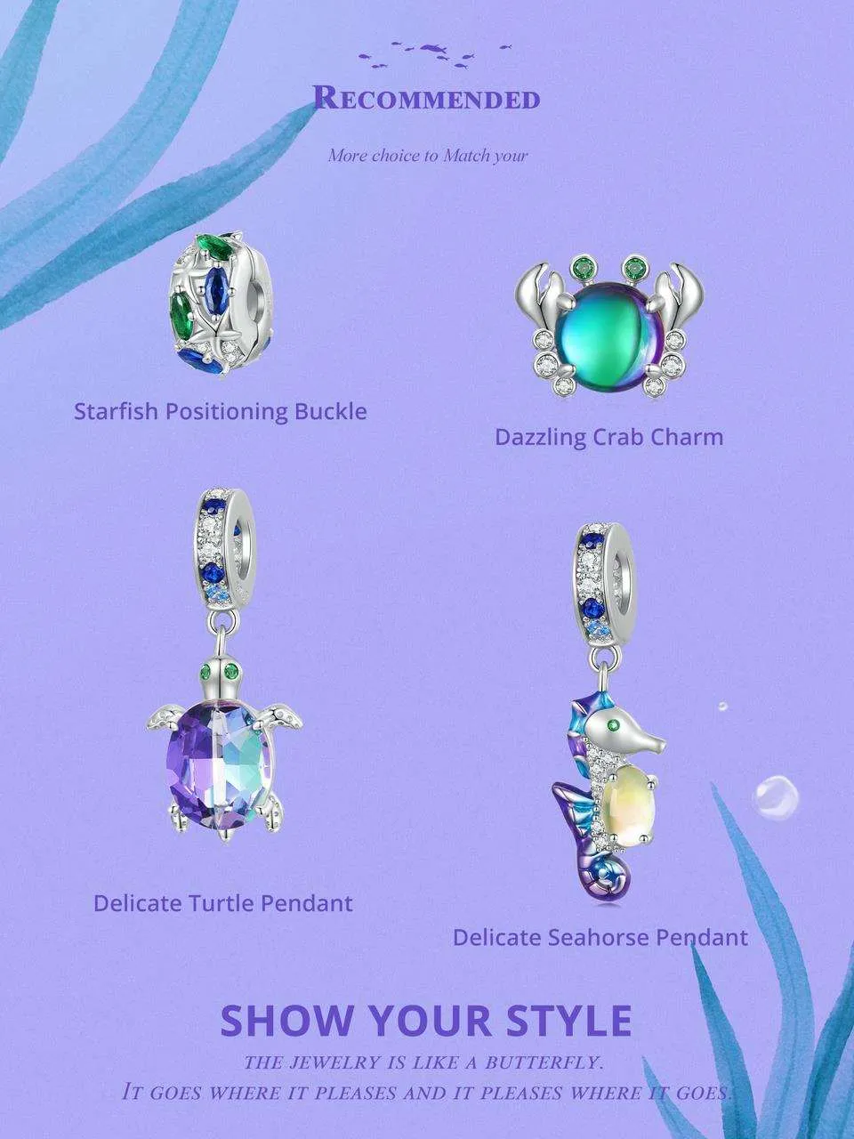 Dreamy Ocean Dazzling Crab Beads