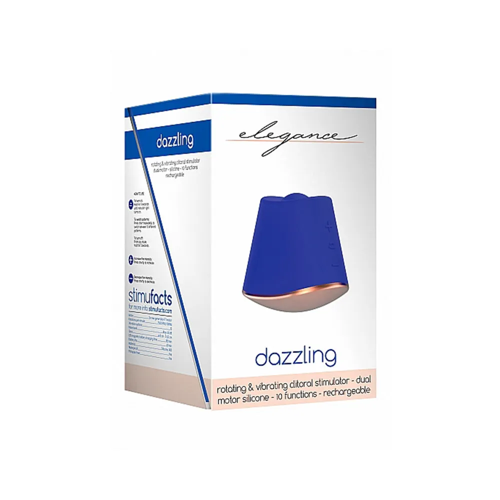Elegance Dazzling Clit Stimulator - Blue