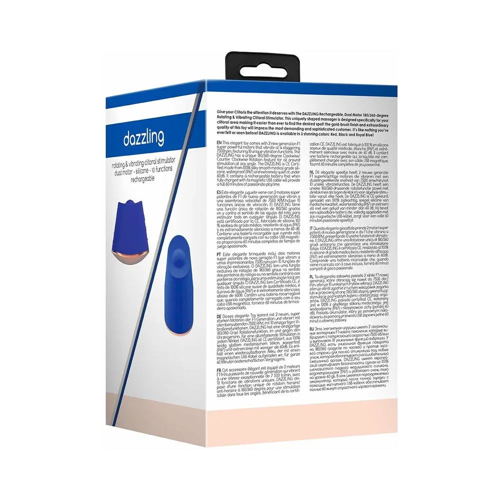 Elegance Dazzling Clit Stimulator - Blue