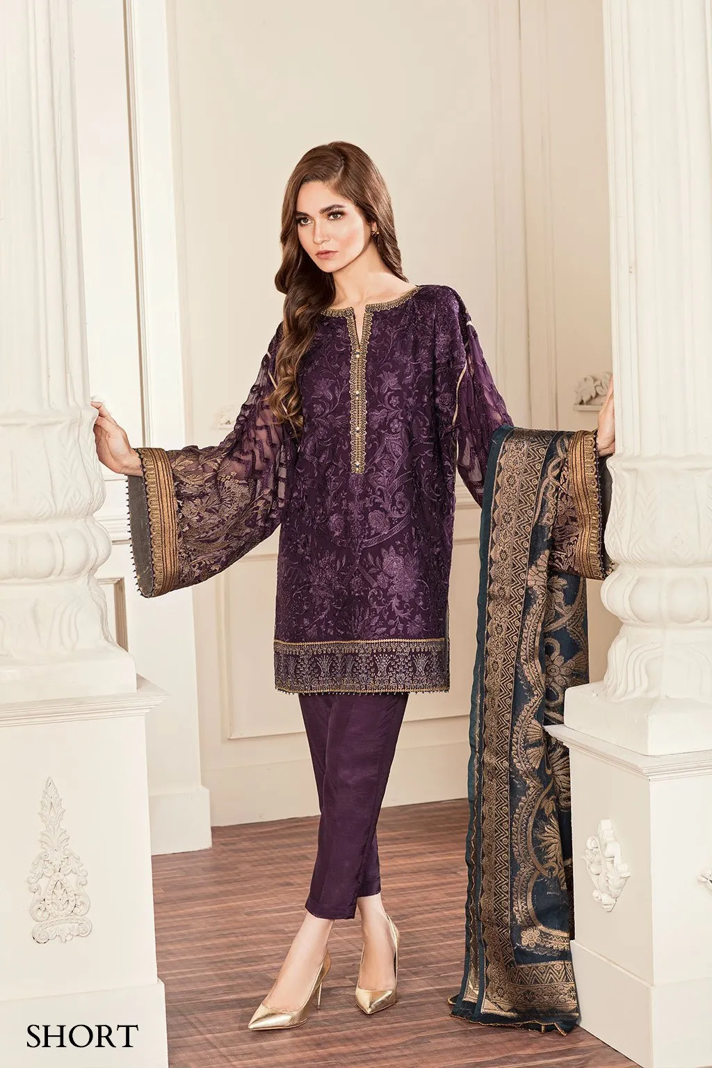 EMBROIDERED CHIFFON CH05-10 UNSTITCHED