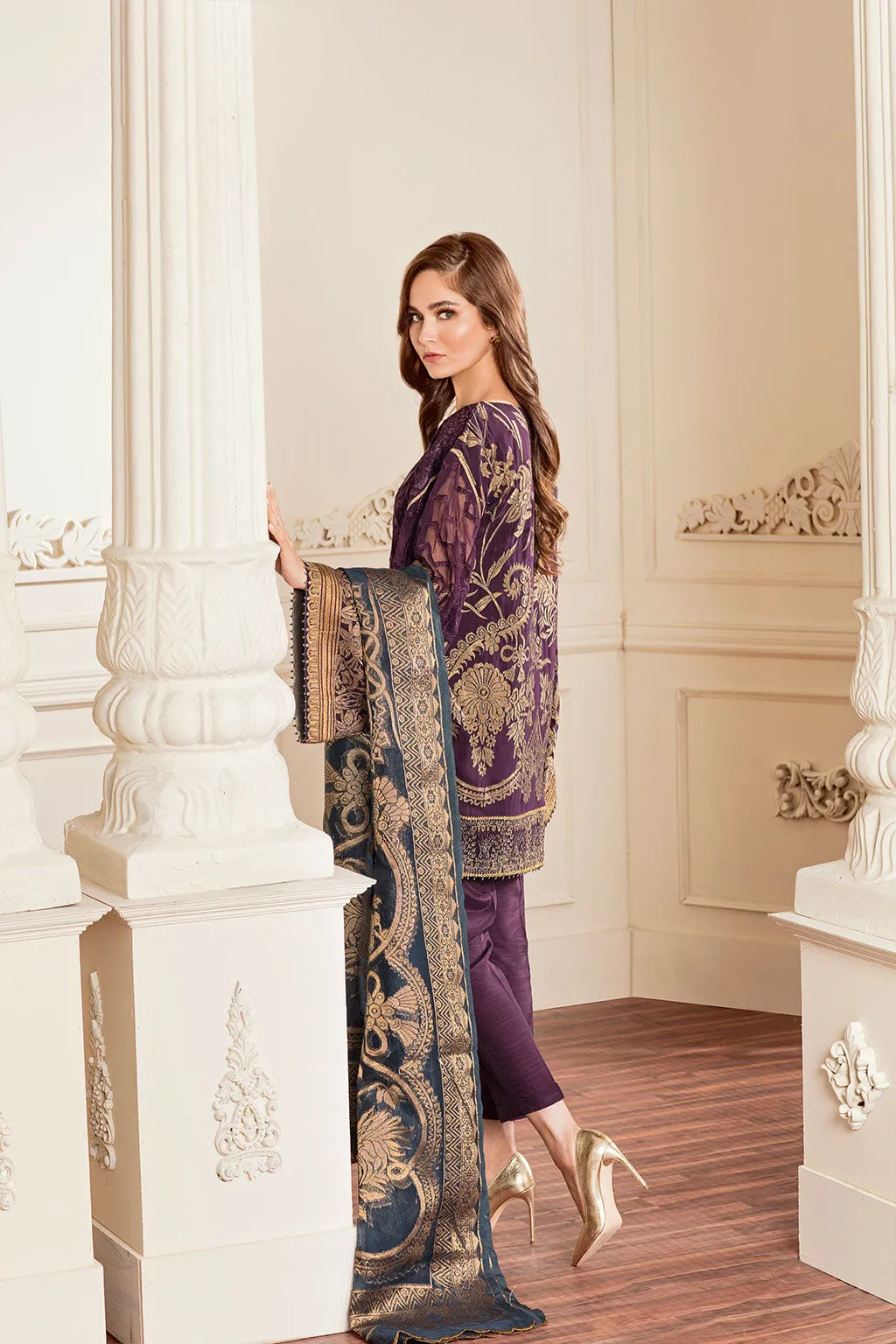 EMBROIDERED CHIFFON CH05-10 UNSTITCHED
