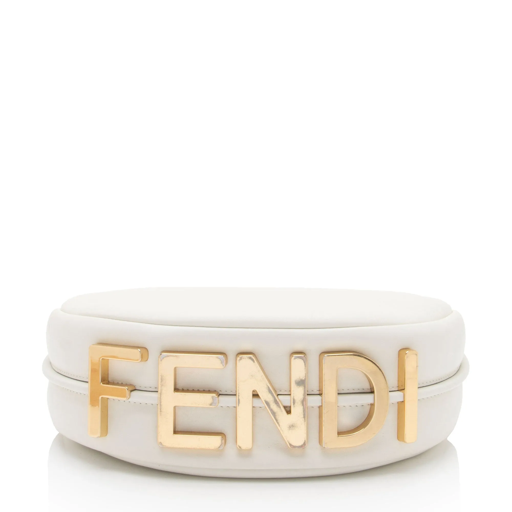 Fendi Leather Fendigraphy Small Hobo