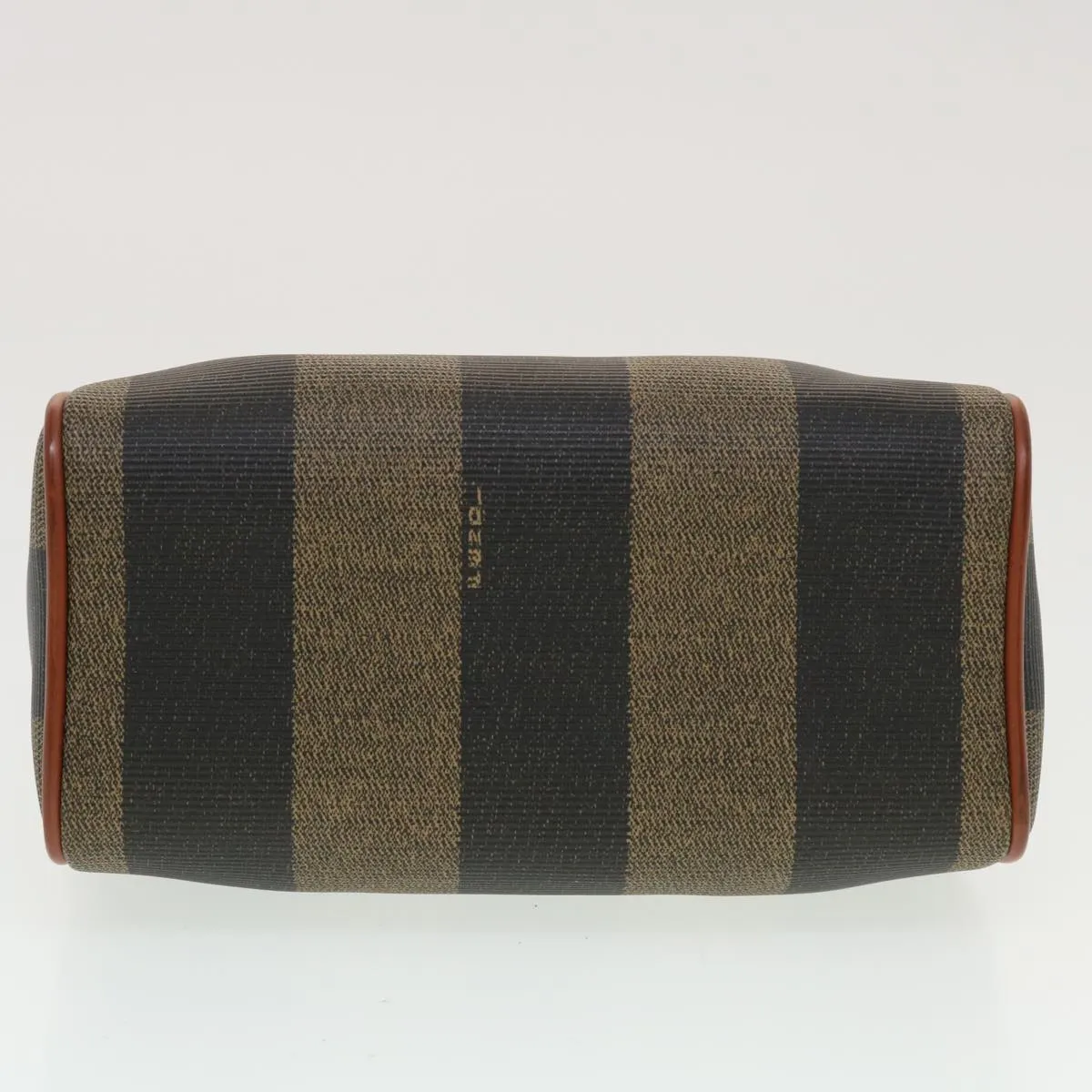 FENDI Pecan Canvas Mini Hand Bag Brown Black  am4474