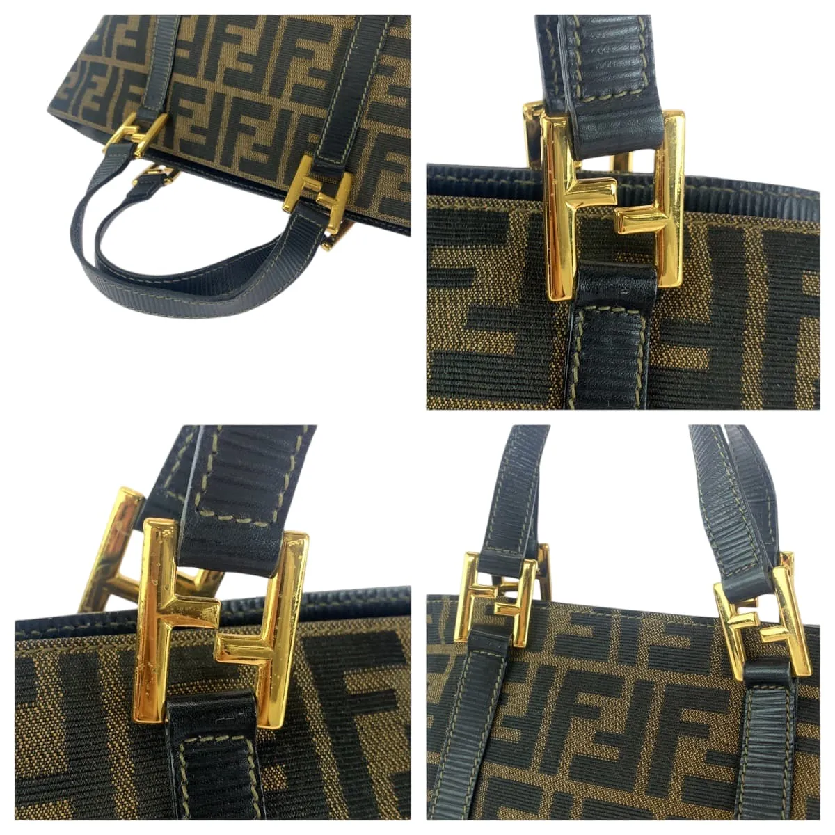 Fendi Vintage Zucca Canvas Tote Bag
