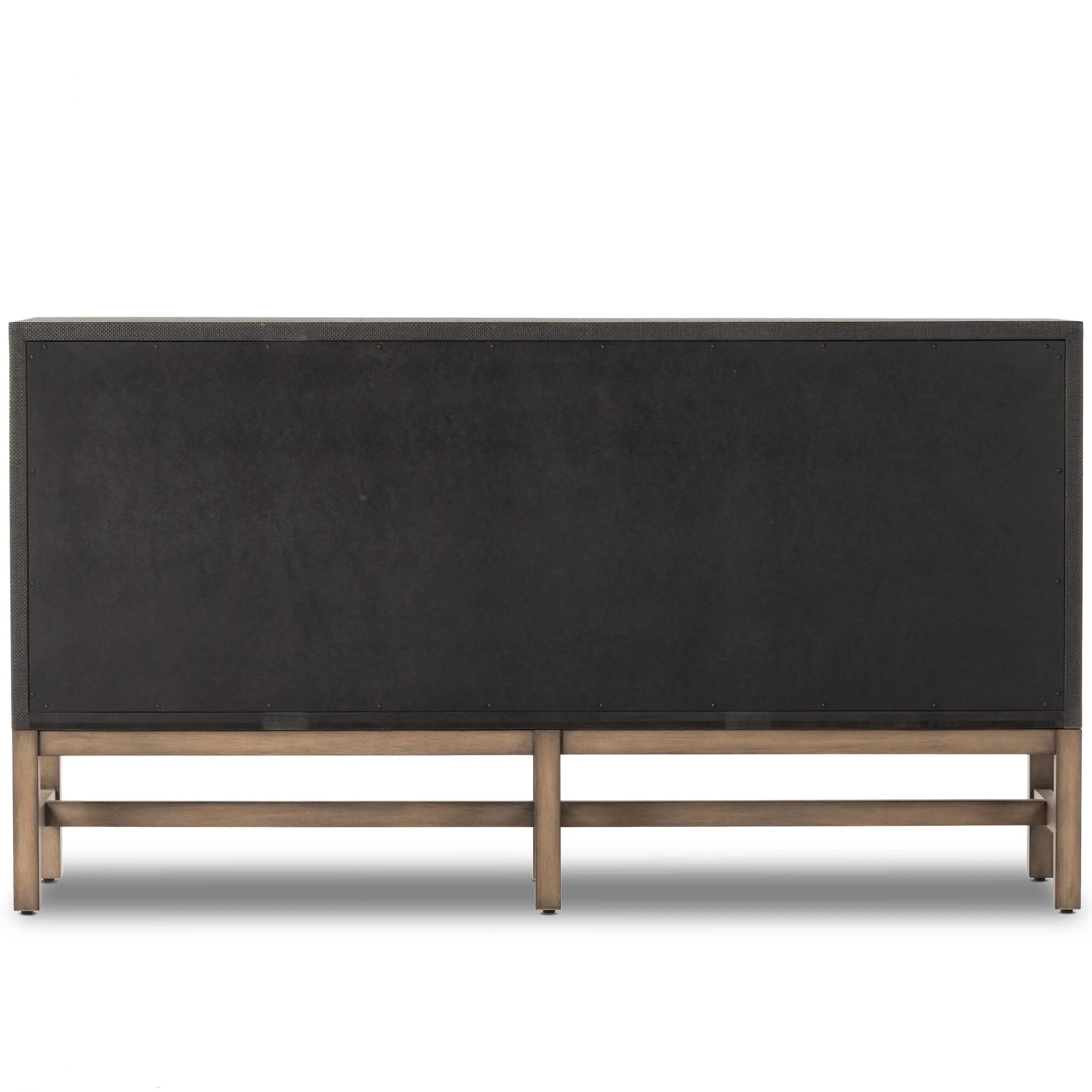 Fiona 6 Drawer Dresser, Black Raffia