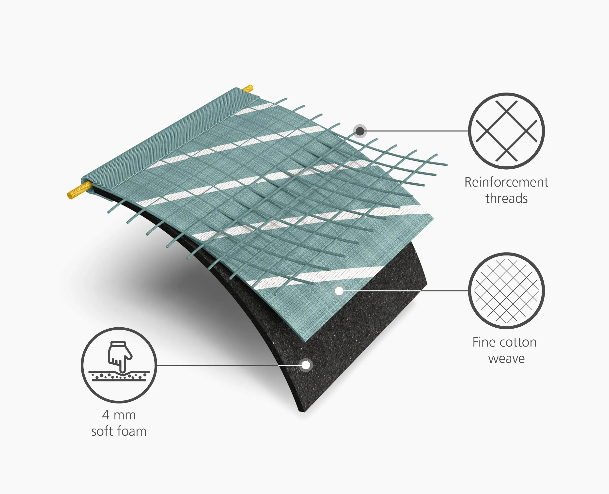 Flexa™ Grey Easy-fit Ironing Board Cover