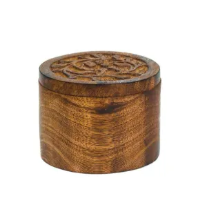 Flora Mango Wood Pivot-Top Box