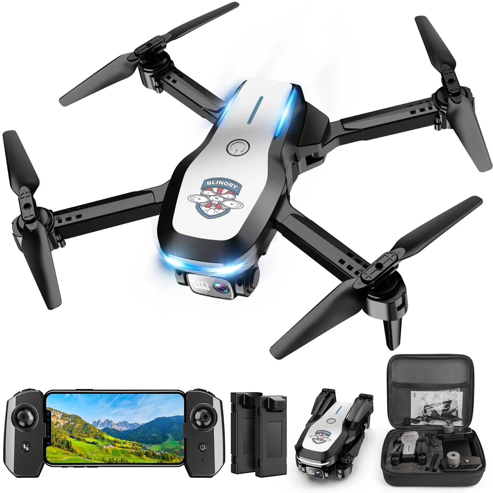FPV Foldable Mini Drone with 1080P Camera