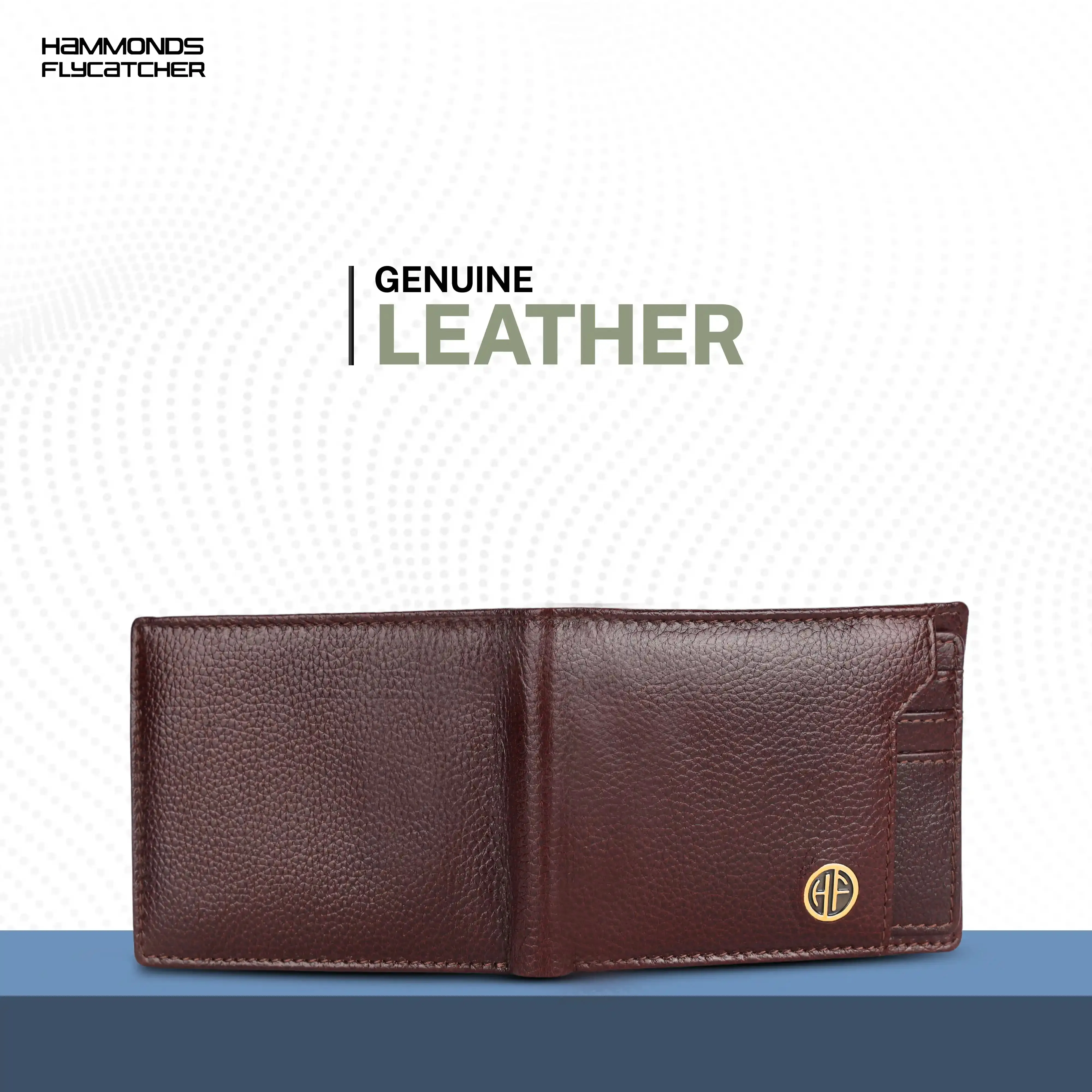 Genuine Leather Wallet for Men - RFID Protected Leather Men's Wallet with 6 ATM Credit/Debit Card Slots