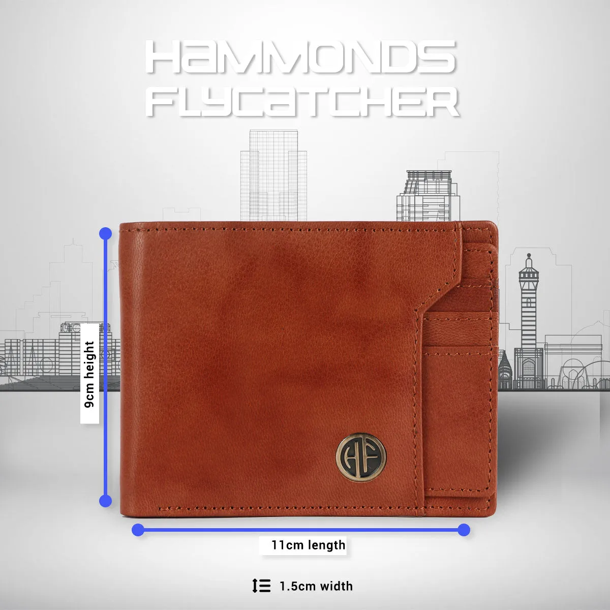 Genuine Leather Wallet for Men - RFID Protected Leather Men's Wallet with 6 ATM Credit/Debit Card Slots