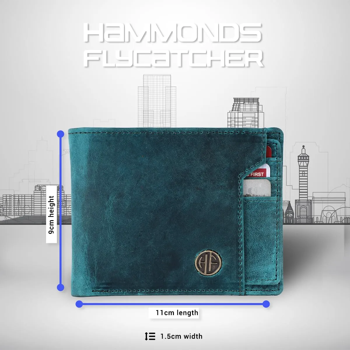 Genuine Leather Wallet for Men - RFID Protected Leather Men's Wallet with 6 ATM Credit/Debit Card Slots
