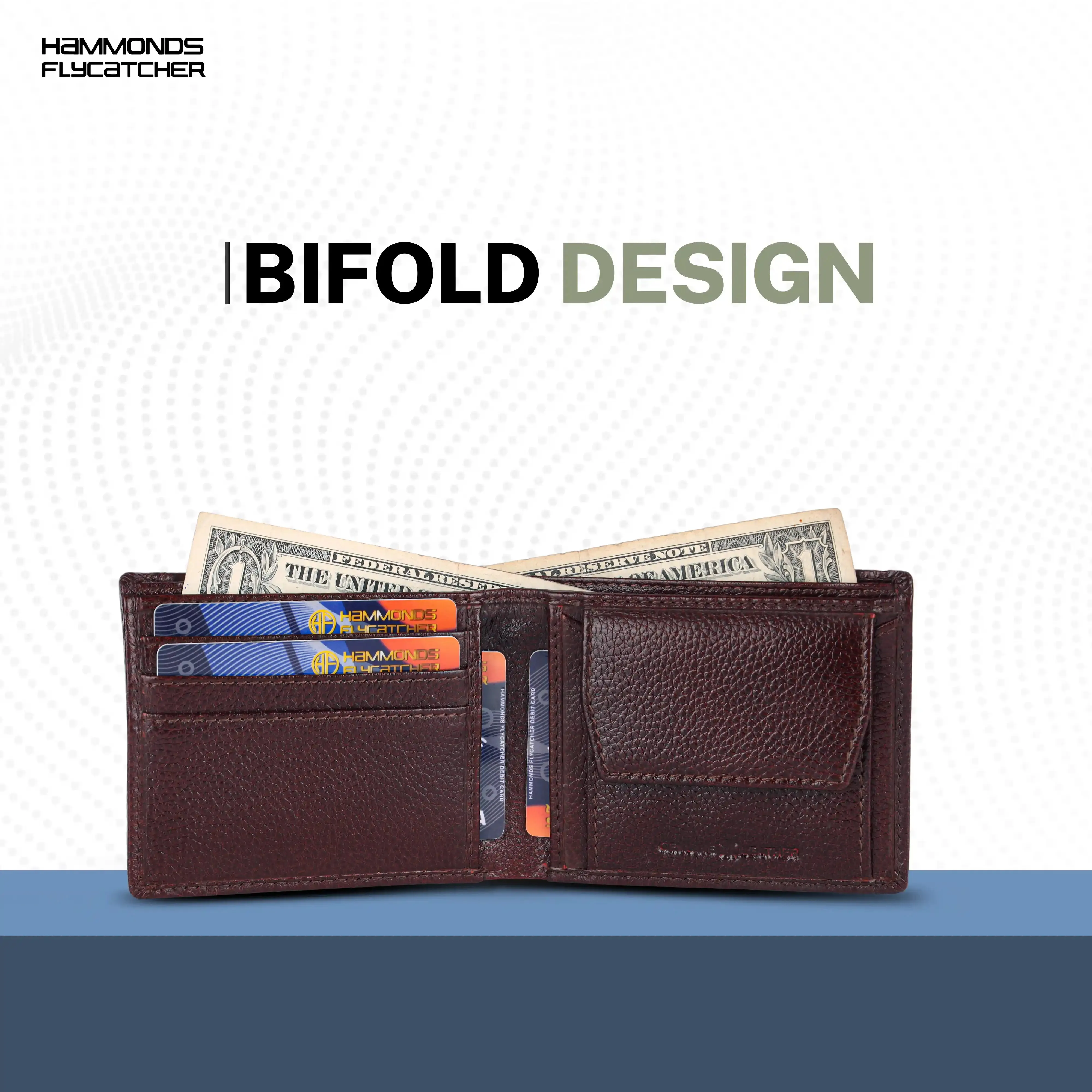 Genuine Leather Wallet for Men - RFID Protected Leather Men's Wallet with 6 ATM Credit/Debit Card Slots