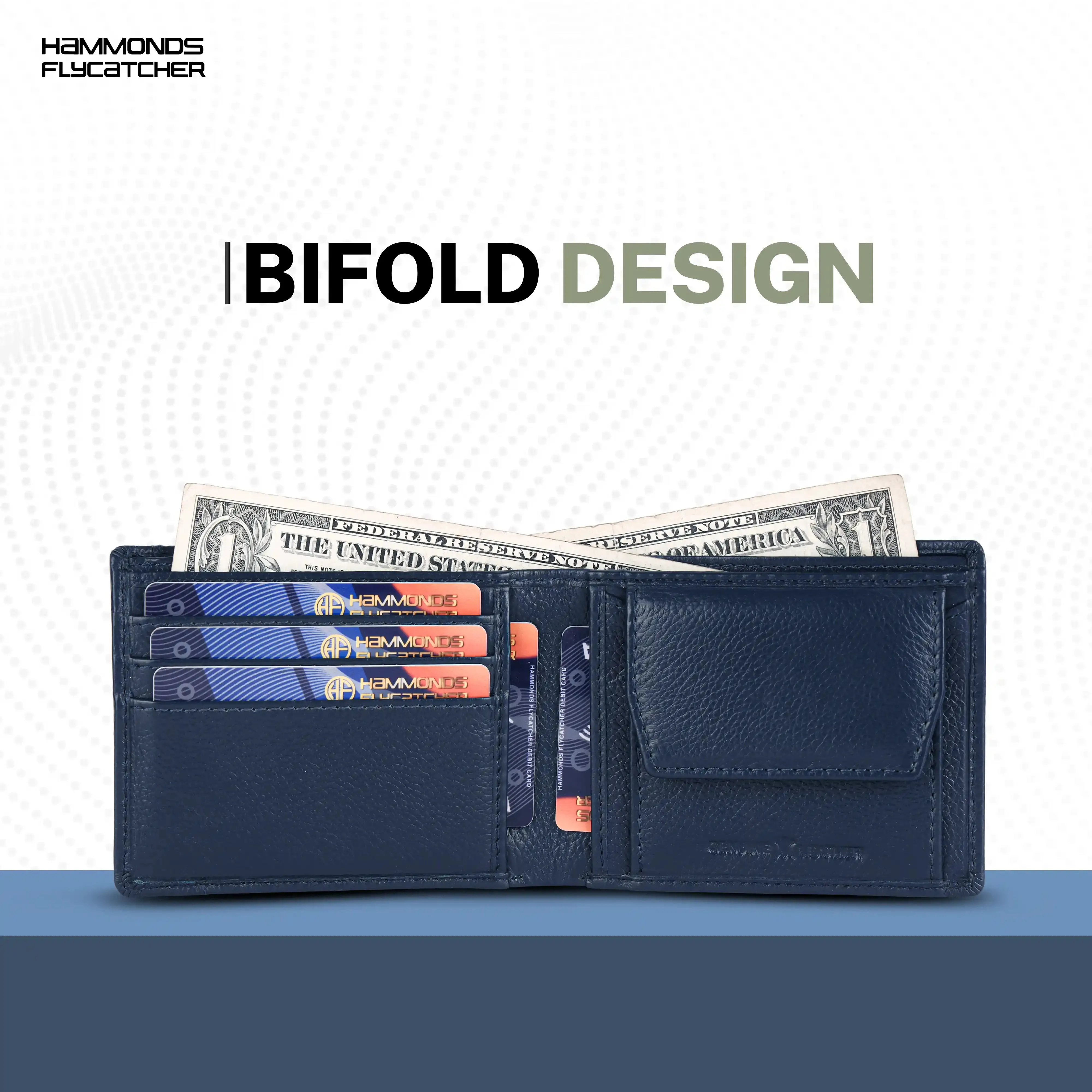 Genuine Leather Wallet for Men - RFID Protected Leather Men's Wallet with 6 ATM Credit/Debit Card Slots