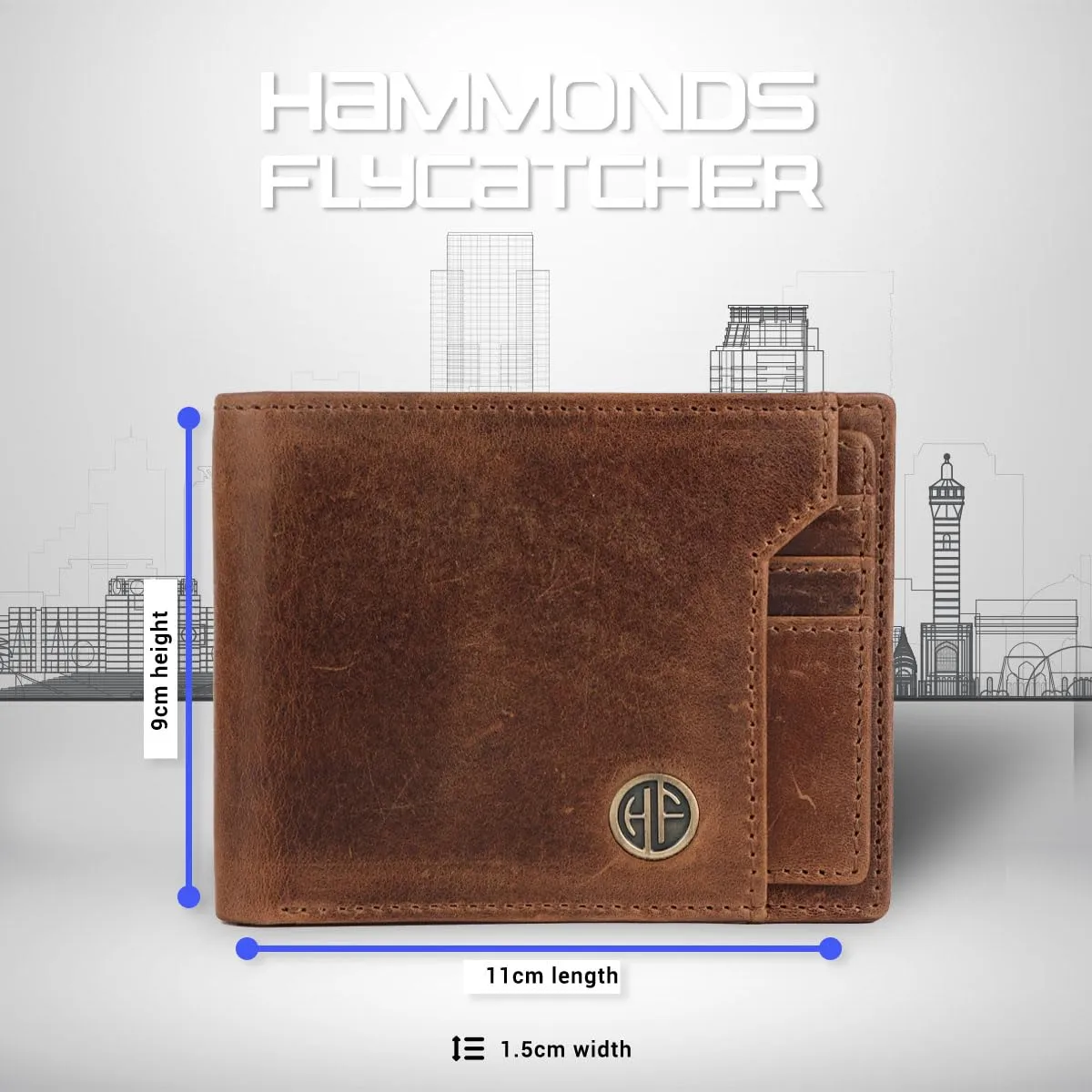 Genuine Leather Wallet for Men - RFID Protected Leather Men's Wallet with 6 ATM Credit/Debit Card Slots