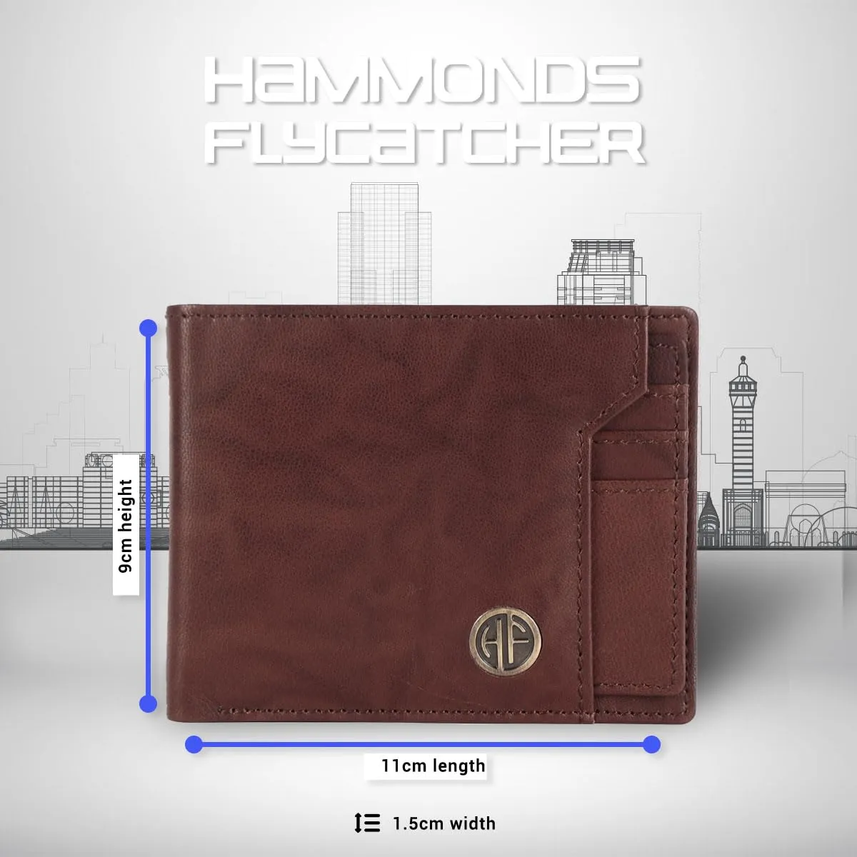 Genuine Leather Wallet for Men - RFID Protected Leather Men's Wallet with 6 ATM Credit/Debit Card Slots