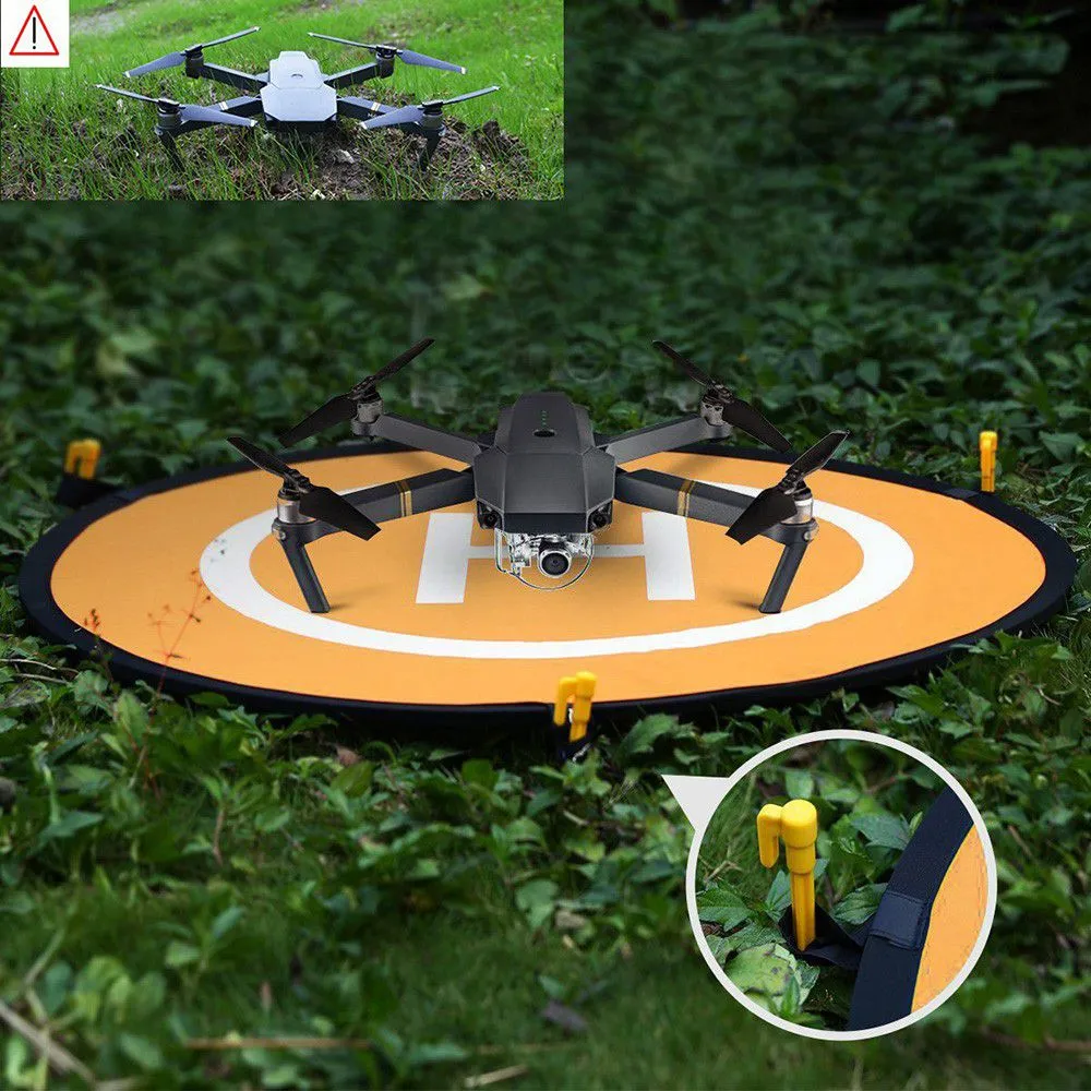 Glow In The Dark Double Sided Pop-up Portable Reflective Drone Landing Pad